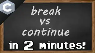 C break vs continue 🥊