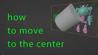 Как переместить обьект в центр в Blender Или как сбросить передвижеие и повороты в Blender