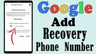 How to Add Google/Gmail Account Recovery Phone Number   ||    Add/Change Gmail recovery Phone Number