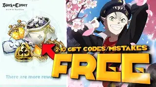 FIRST GIFT CODES & 10 CODES GIVEAWAY!!! DON`T MAKE THESE MISTAKES!! (Black Clover Mobile)