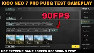 IQOO NEO 7 PRO PUBG TEST GAME || IQOO NEO 7 PRO BGMI TEST GAMEPLAY 90FPS