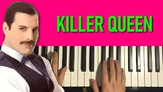 Queen - Killer Queen (Piano Tutorial Lesson)