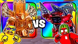 ULTIMATE DRILL vs ULTIMATE CLOCK in Toilet Tower Defense