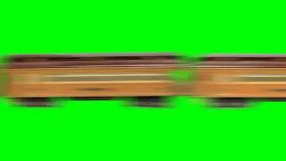 Train Passing By - Animation Green Screen