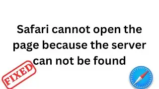 How to fix safari cannot open the page because the server can not be found error on iPhone (2023)