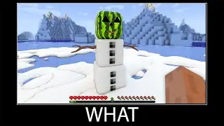 Minecraft wait what meme part 317 realistic minecraft Snowman