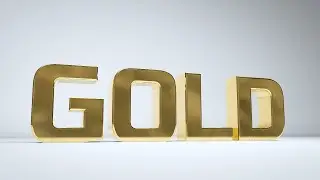 How to Make 3D GOLD Text - Cinema 4D lite Tutorial