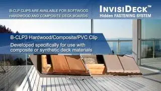 InvisiDeck® Hidden FASTENING SYSTEM