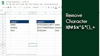 How to Quick Remove Special Character in Google Sheets