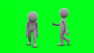 Stick Figure Walking Green Screen | Graphics & Animation