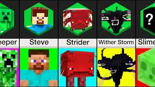Comparison: Minecraft Mobs As Lego