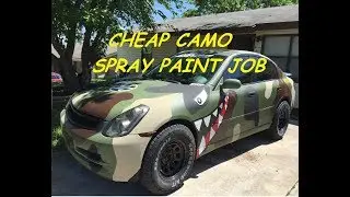 How to spray can paint camo.