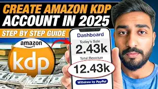 Amazon KDP Account Setup | How To Sell Books On Kindle Direct Publishing