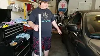 How to do an oil change on a Maserati Ghibli SQ4 with out a car lift.