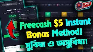 freecash instant 5 usd bonus free cash bonus code freecash rewards make money online 2024 freecash