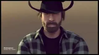 Chuck Norris Christmas Card - An Epic Split to outdo Van Damme