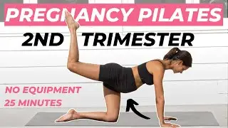 PREGNANCY PILATES WORKOUT for 2ND Trimester | BEST 25 Min Prenatal Pilates Second Trimester