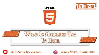 What is a marquee tag in HTML (in Hindi) | What is marquee in CSS? | Where is marquee used?