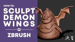 How to 3d sculpt demon wings using ZBrush