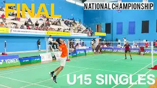 FINAL | U15 SINGLES NATIONAL BADMINTON CHAMPIONSHIP TN | PUSHKAR SAI V/S SHASHANK