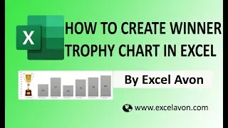 How to Create winner trophy chart in Excel