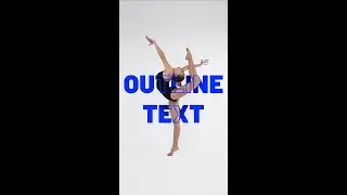 Create Text Outline Over any Subject in Adobe Photoshop | #short #adobephotoshop