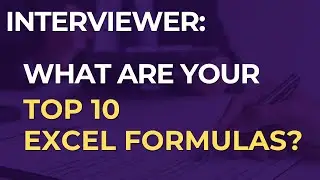 Top 10 excel excel formulas to know for interviews