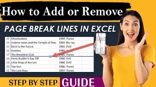 How to remove page break lines excel | How to Add Page Break Lines in Excel