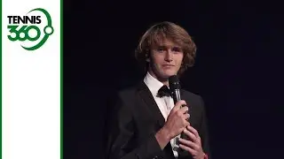 Alexander Zverev gives brilliant introduction to Roger Federer at Laver Cup gala