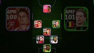 Best squad | 4-1-4-1 formation | eFootball 24 mobile | #shorts #pes #efootball #efootball2024