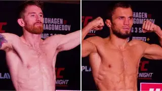 CORY SANDHAGEN VS UMAR NURMAGOMEDOV OFFICIAL WEIGH INS UFC FIGHT NIGHT ABU DHABI