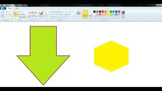 How to Draw and Fill Colors in Shapes using MS PAINT