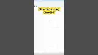 ChatGPT - how to create Flowcharts and Diagrams #flowchart #tutorial #dataflow #datascience #chatgpt