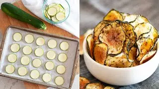 Crispy Oven Baked Zucchini Chips