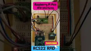 How to interface RC522 RFID using Raspberry Pi Pico and Authentication #shorts