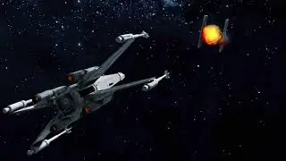 Star-wars Space Animation Created in blender 2.93