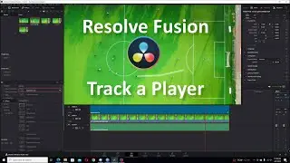 Resolve Fusion 18.6.5 - Track Soccer Player on a Field