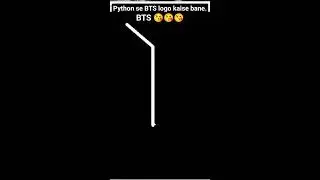 BTS logo animation using python code | BTS army | BTS Music