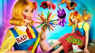 Хорошая Мисс Делайт VS Плохая Мисс Делайт! Грустная История Улыбающихся Тварей!