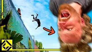 Stuntman Throws me off the Roof!