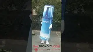 REDBROKOLY.COM Mascot Costume - Giant water bottle full body costume mascot