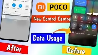 Poco/Mi Data Usage Show In New Control Center || How to show data usage in a new control centre