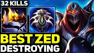 RANK 1 BEST ZED SHOWS HOW TO DESTROY! | League of Legends