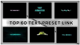 Top 60+🔥Alight Motion Text Animation Presets |AlightMotion Preset Download Free 60+ text presets|
