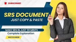 How to Make SRS Copy & Paste | CS619 Project SRS Doucoment 2023 | CS519 Project SRS | ZA Academy