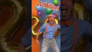 THANK YOU FOR 20 MILLION SUBSCRIBERS 🥳 🕺🎈! Celebrate with Blippi! #shorts #blippi