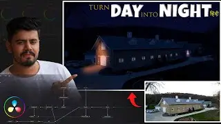 How to Convert Day Scene into Night (हिंदी) | Davinci resolve 18.5 Free Version | Fusion