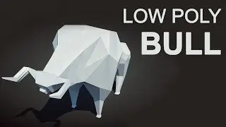 Low Poly Bull | Cinema 4D Tutorial