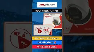 Hikvision Two-way talk IP camera series | Hikvision IP camera Siren | Apex Security Hub