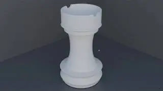 How To Model A Chess Rook Piece In Blender - Chess Set Series